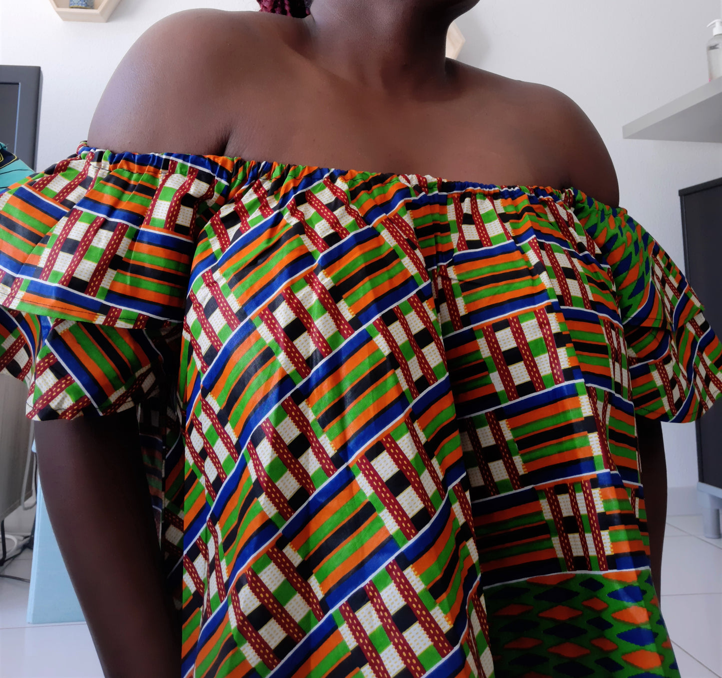 Top en tissu Kenté Ghana