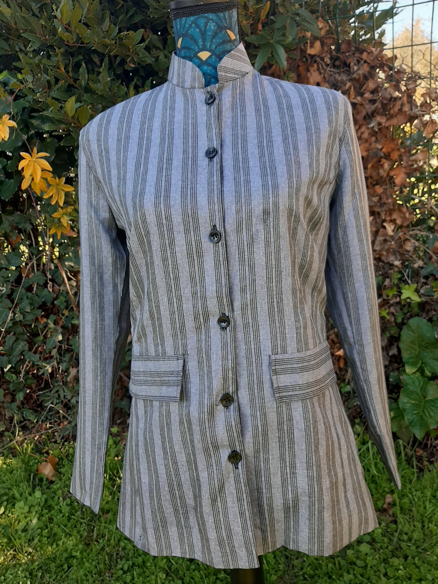 Tailleur gris pour femme
