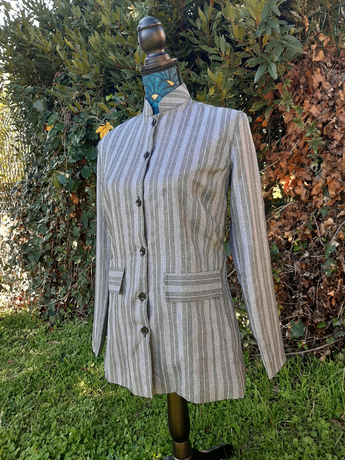 Tailleur gris pour femme