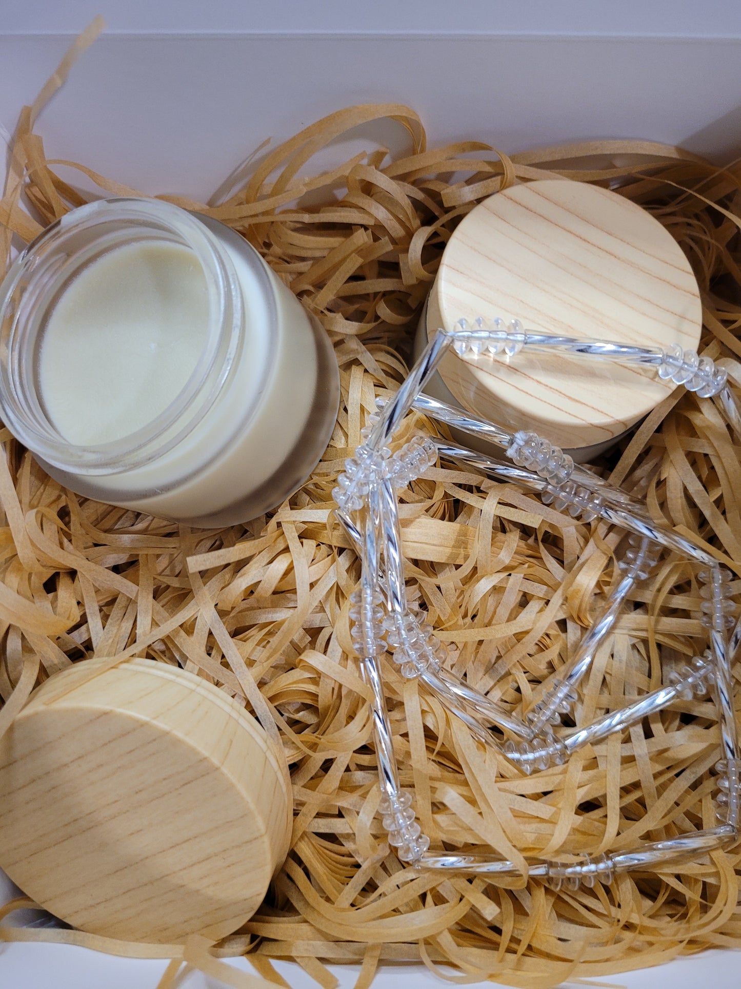 Coffret de 2 pots de karité pur - 30ml/50ml - fait en Afrique