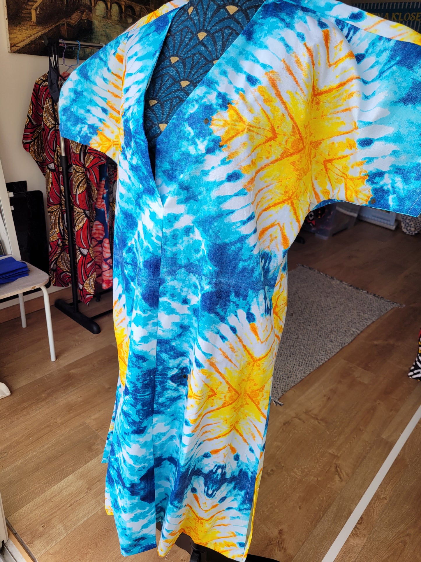 Kaftan Bleu orange