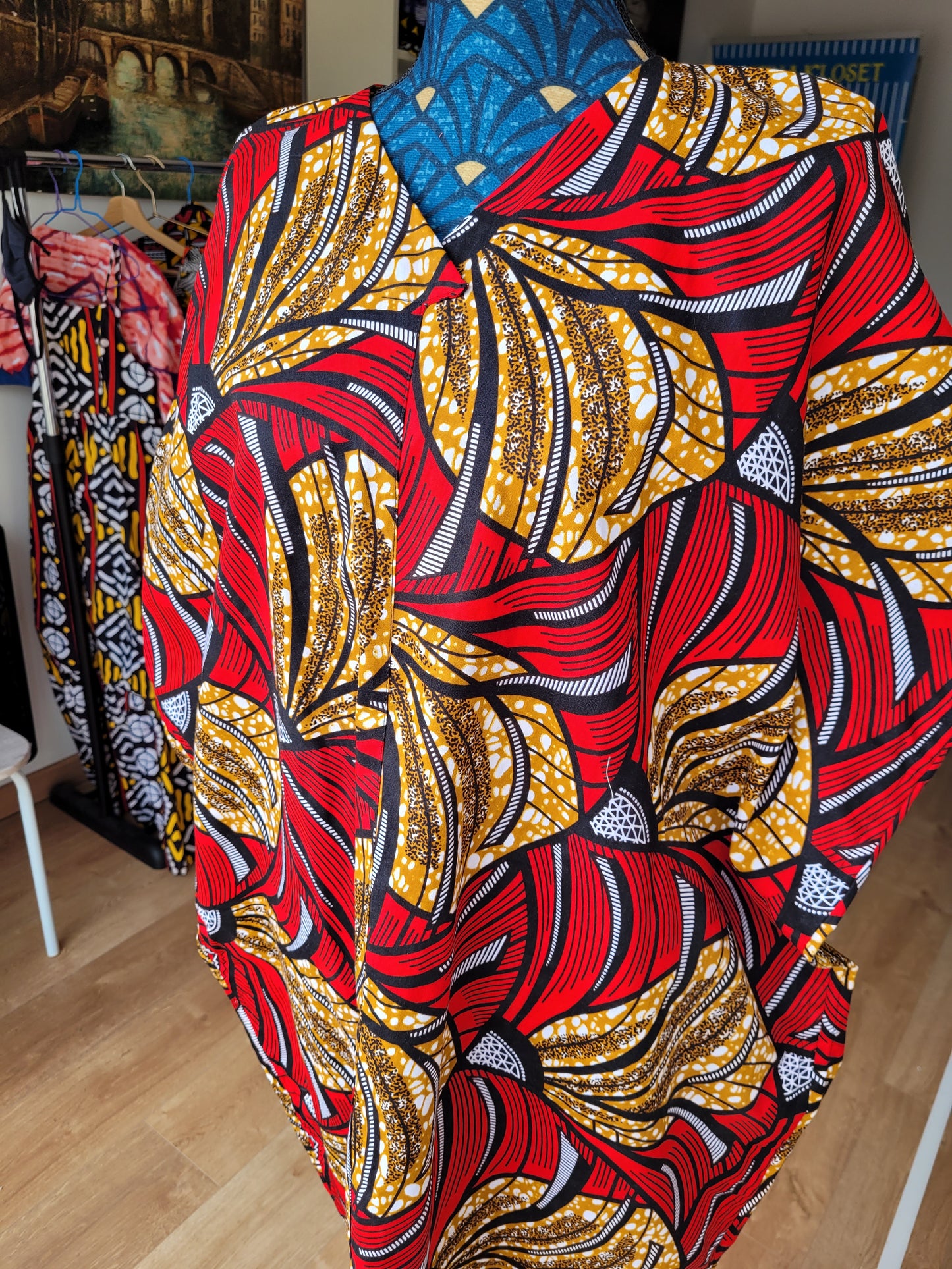 Kaftan rouge