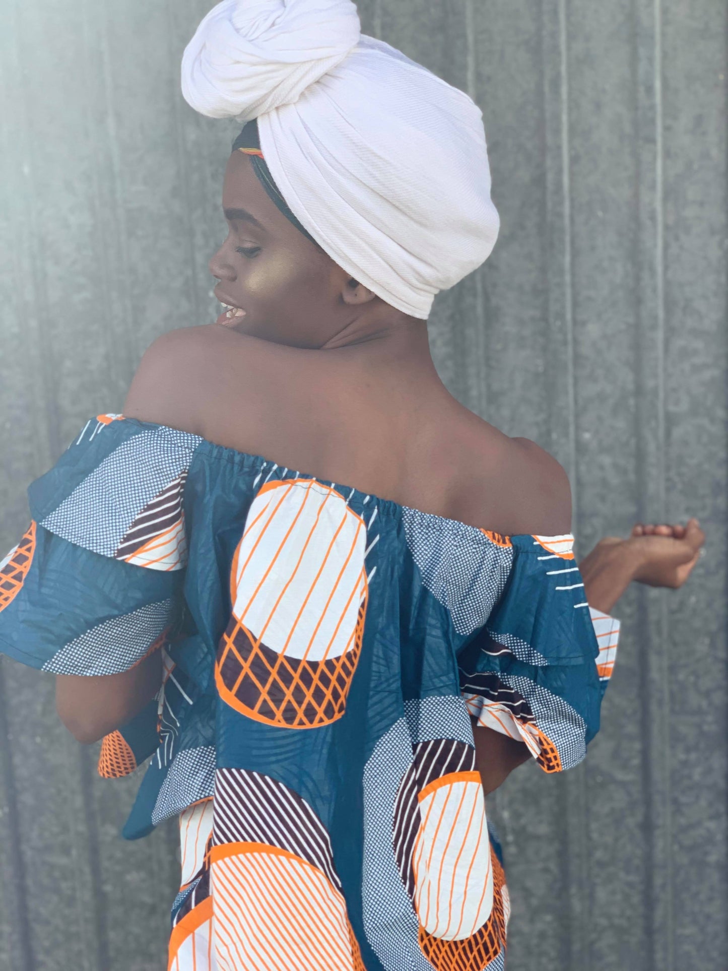 Top en tissu africain