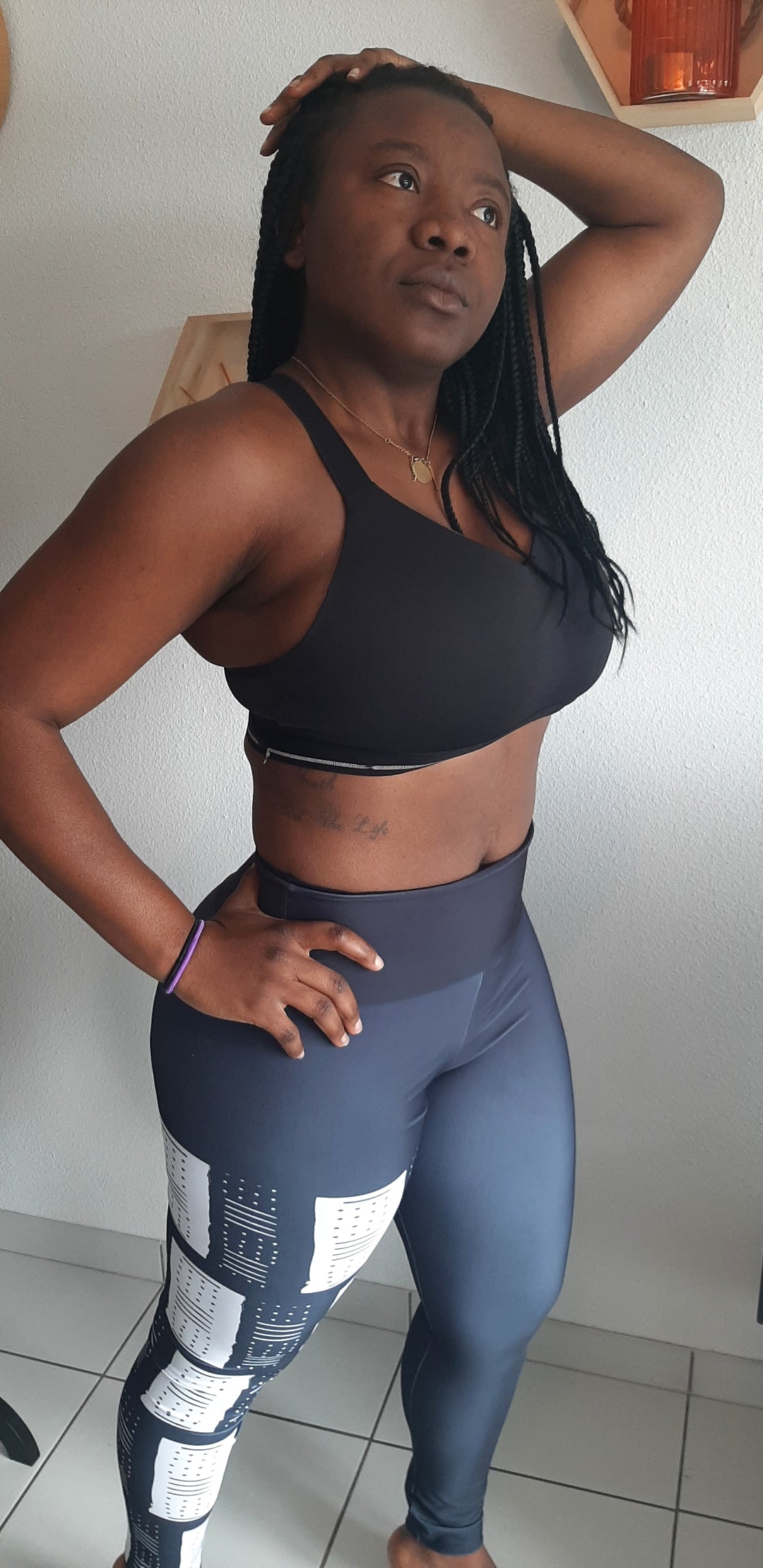 Legging taille haute en tissu africain "BOGOLAN"
